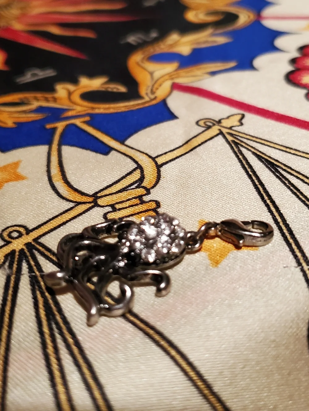 Vintage Sparkling Octopus Charm/Zipper Pull - Picture 4 of 6